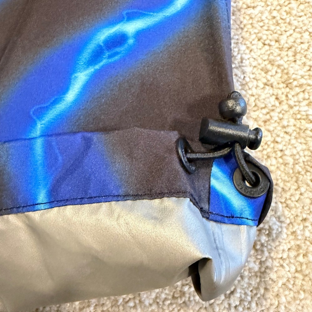 Volcom Gore-Tex Pants Mens Large Travis Spinks Black Blue Lightning Bolt NWOT - Picture 10 of 10